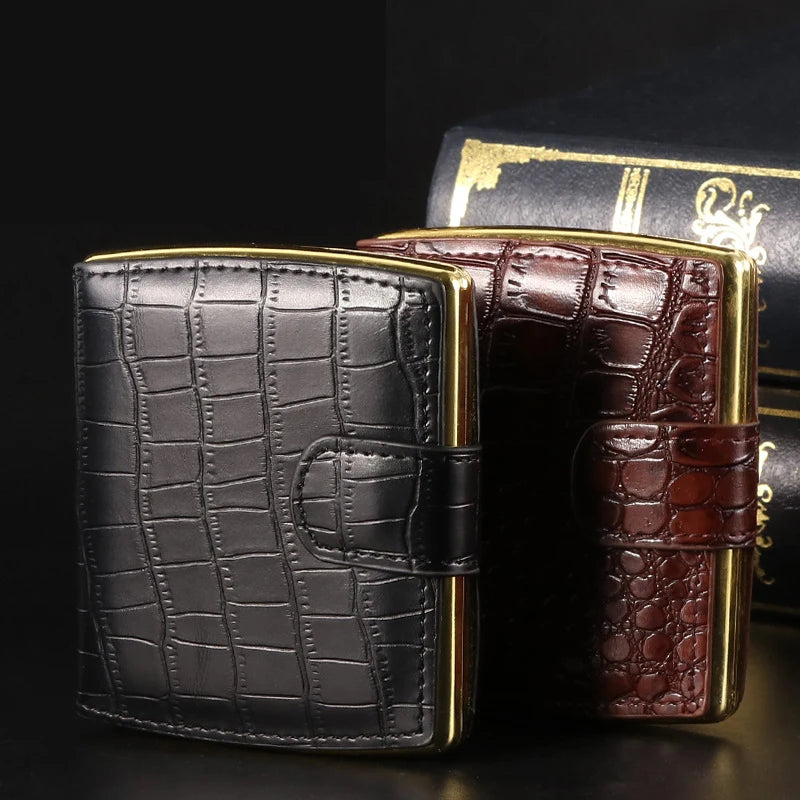 Gizmo - Luxury Leather Cigarette Case for 10 Cigarettes