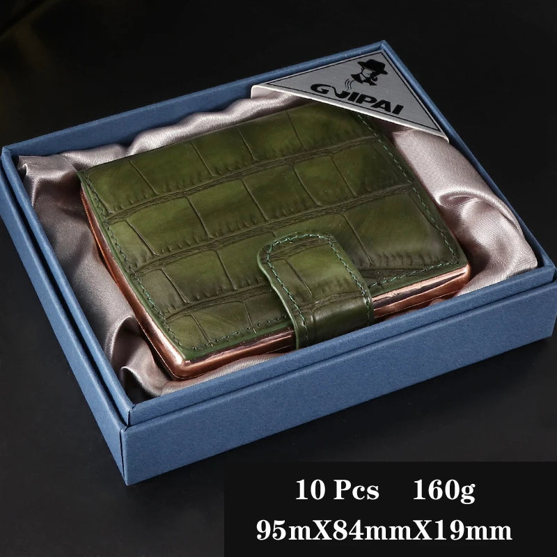 Gizmo - Luxury Leather Cigarette Case for 10 Cigarettes
