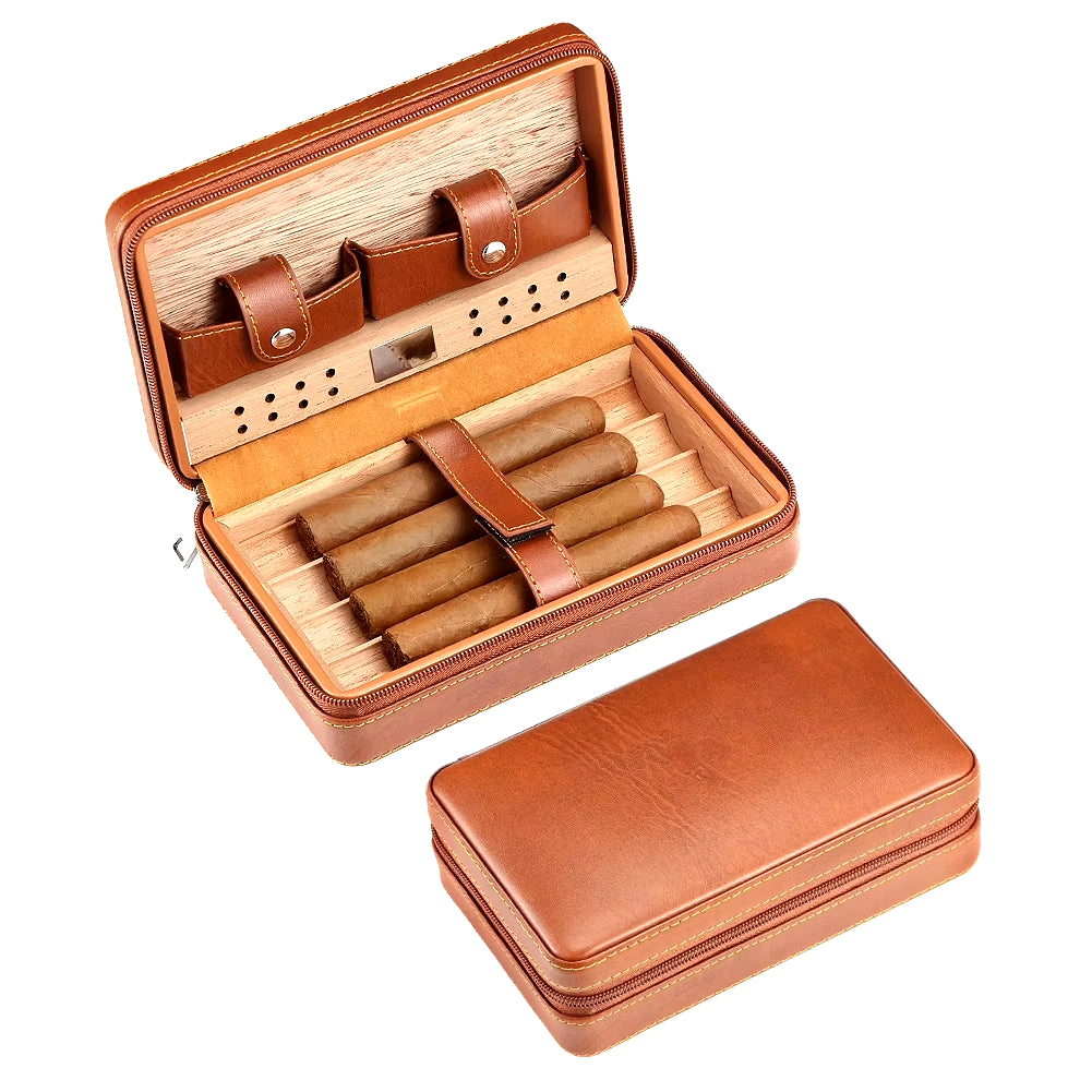 Gizmo - Charuto Cedar Wood Cigar Humidor Box for 4 pcs