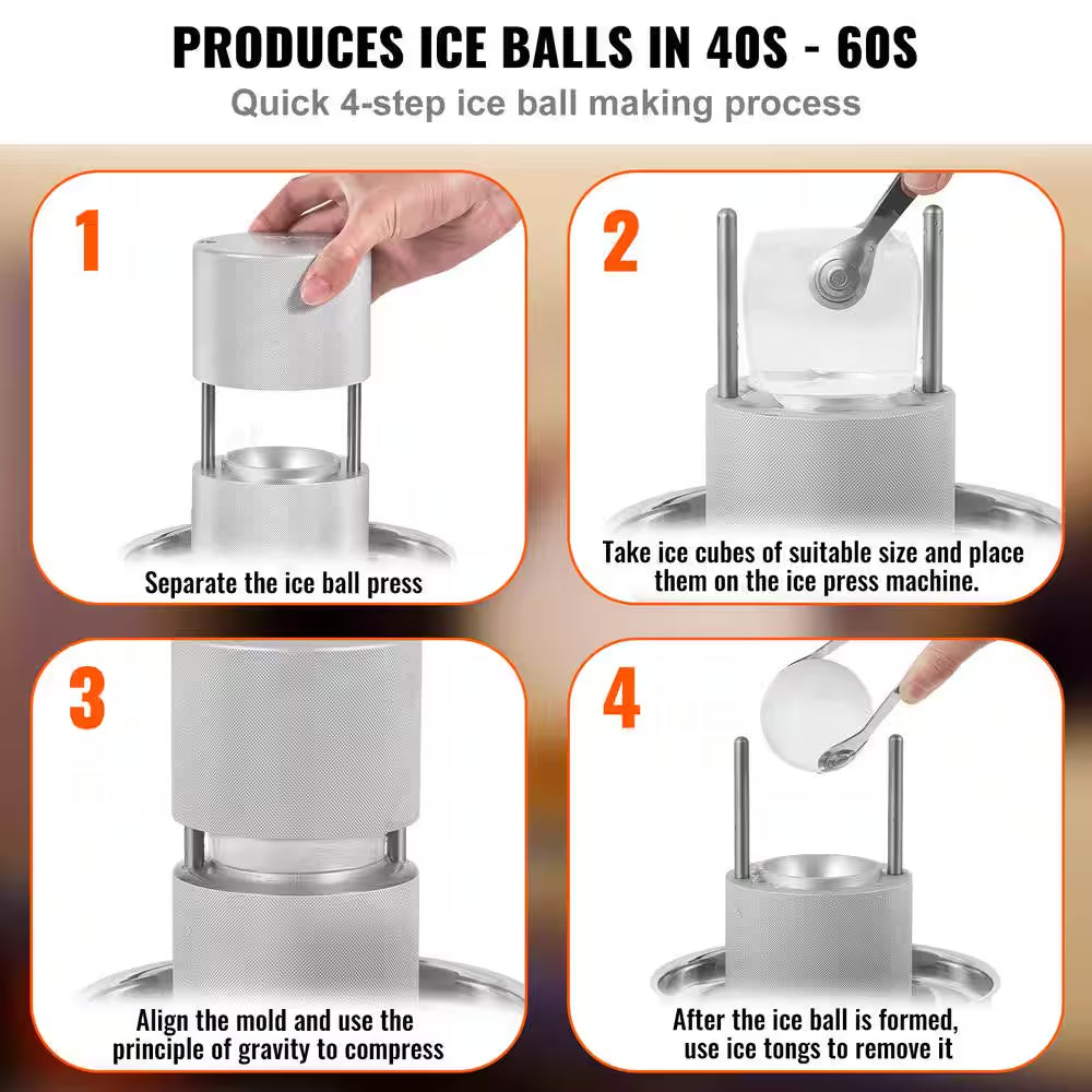 Gizmo - 2.4" Ice Ball Maker Kit (Aircraft Aluminum)