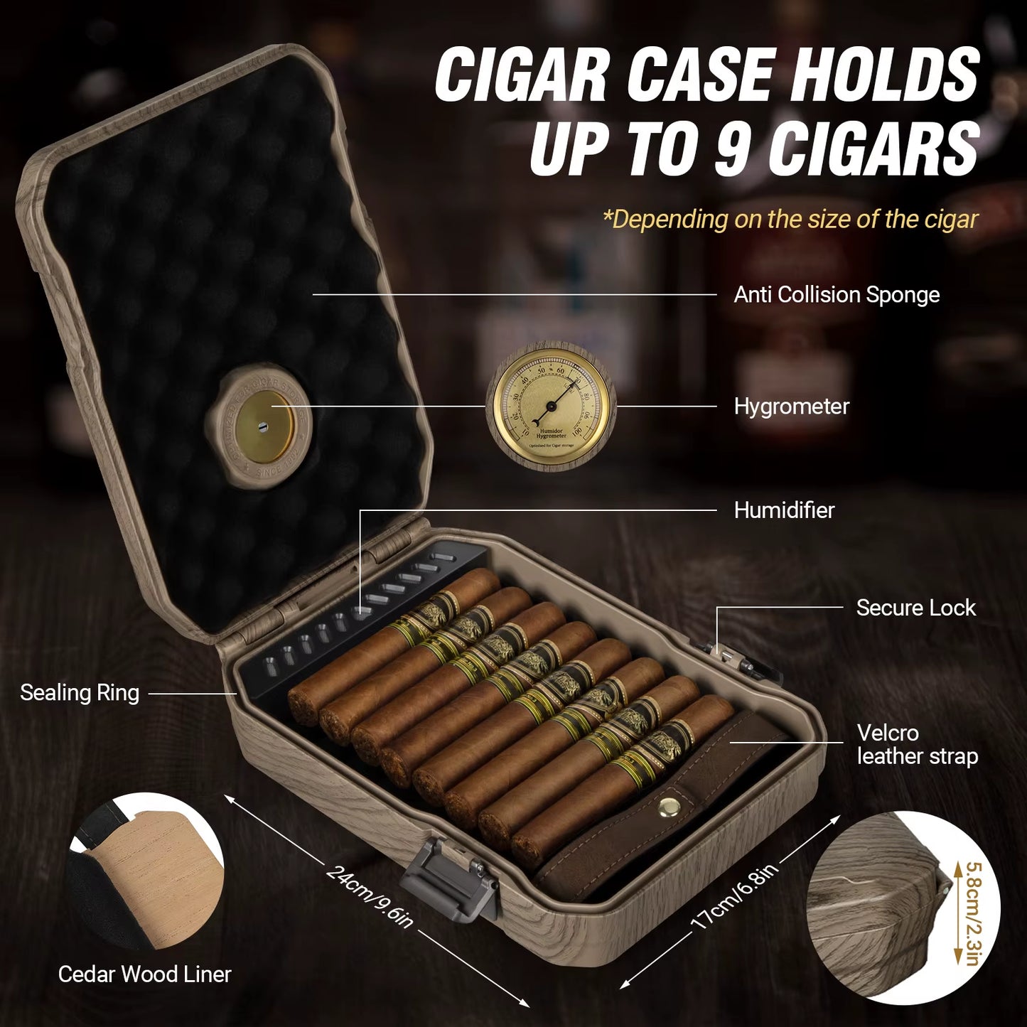 Gizmo - Cigar Humidor with Lighter