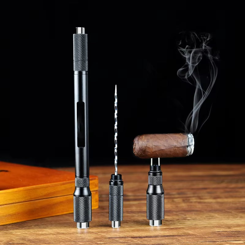 Gizmo - Metal Cigar Draw Enhancer Tool & Smoker