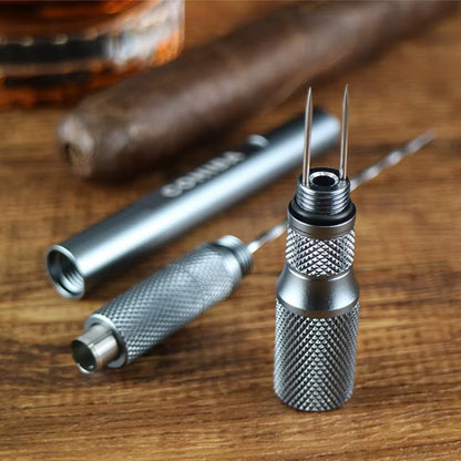 Gizmo - Metal Cigar Draw Enhancer Tool & Smoker