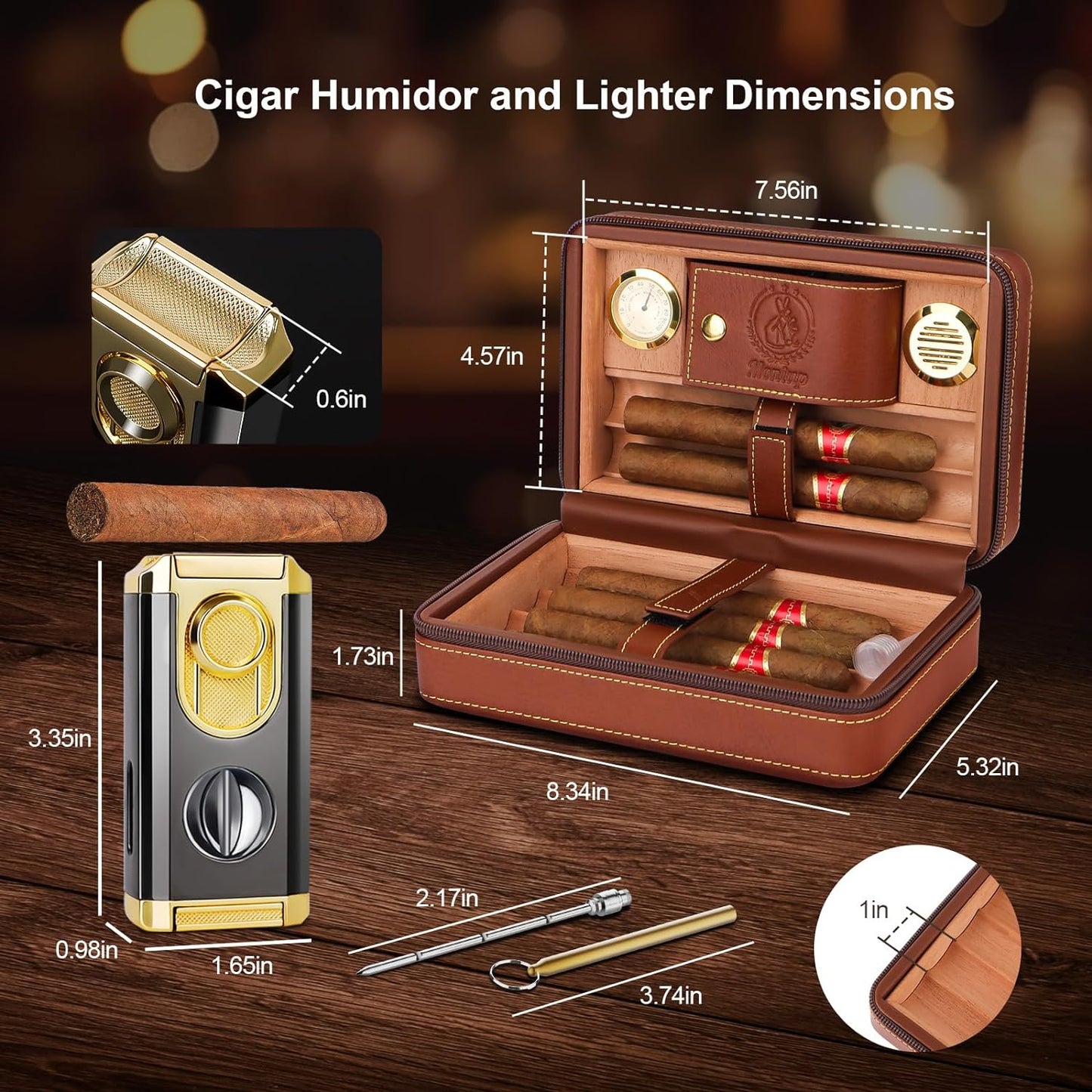 Gizmo - Travel Cigar Humidor