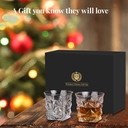 Gizmo - Whiskey Glasses Set with 8 Reusable Whiskey Stones