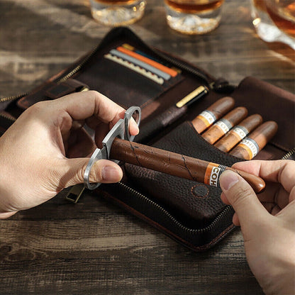 Gizmo - Genuine Leather Cigar Case