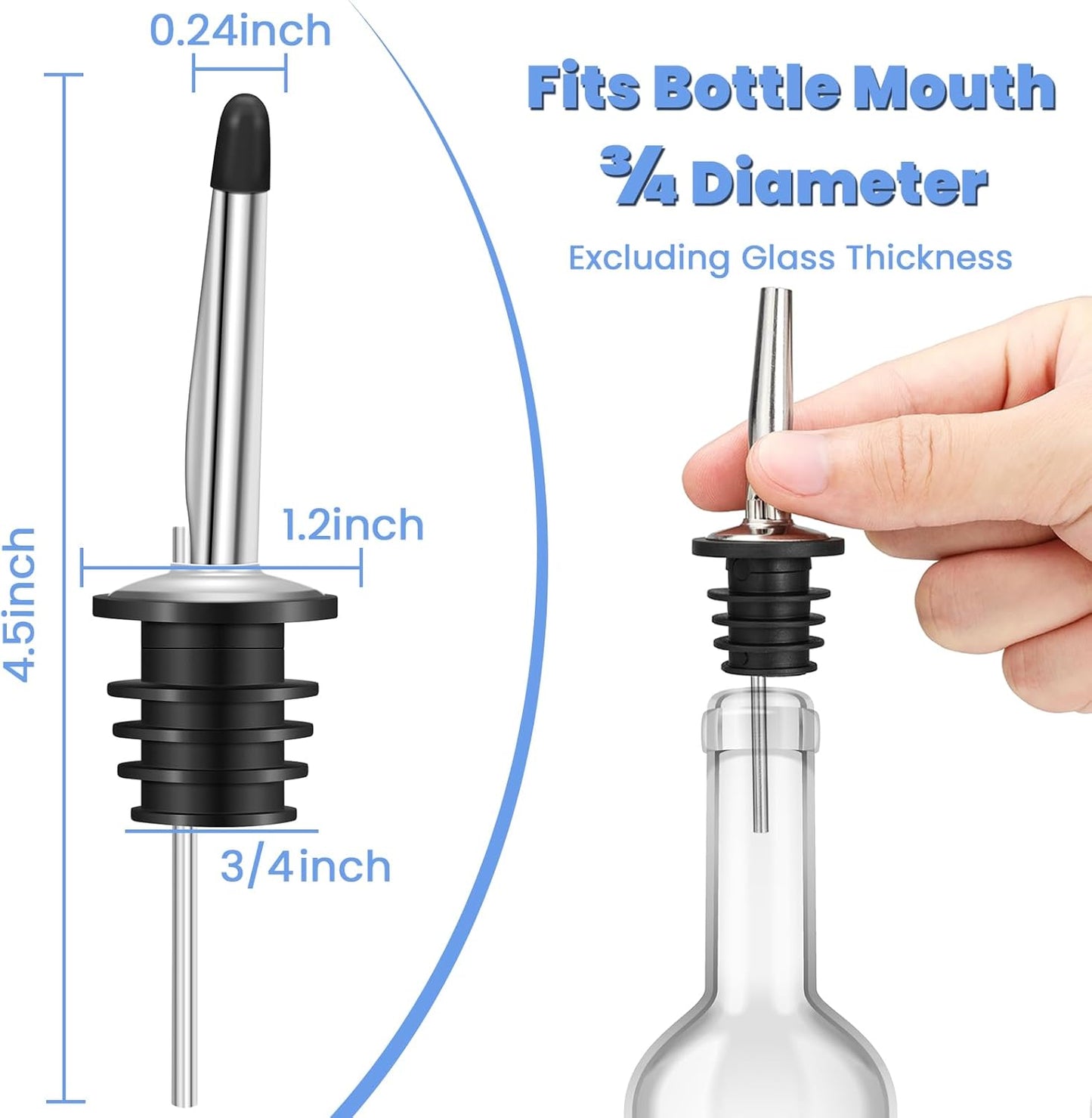 Gizmo - 24 Pack Liquor Pour Spouts Set