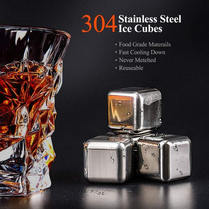 Gizmo - Whiskey Glasses Set with 8 Reusable Whiskey Stones