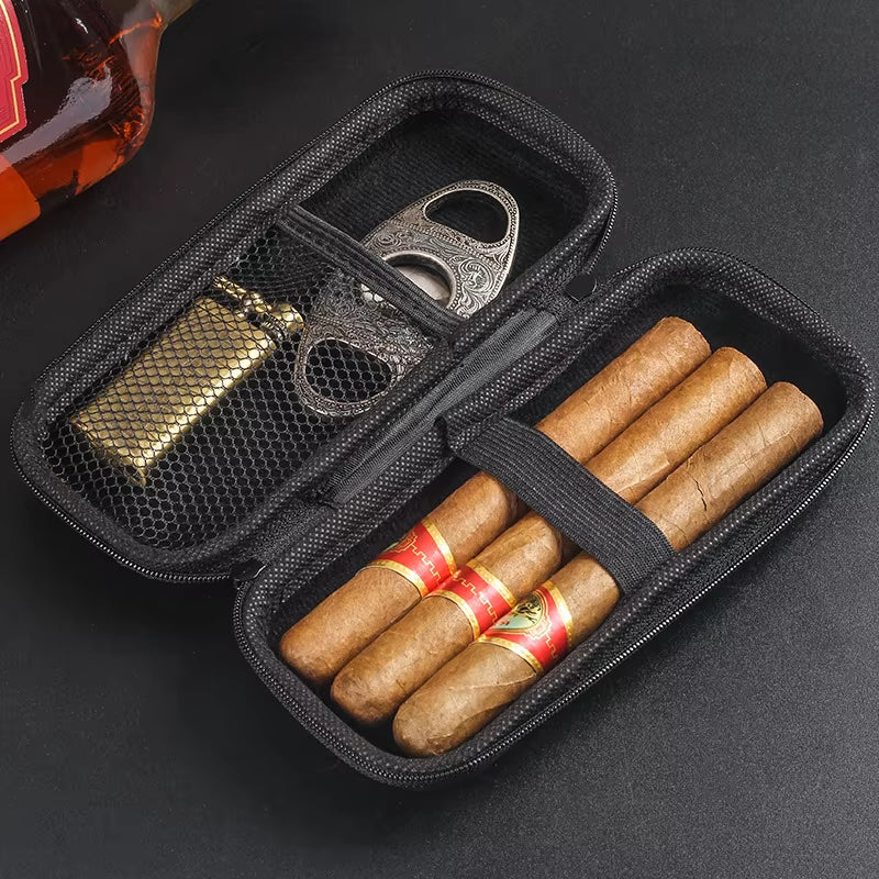 Gizmo - EVA Cigarettes & Cigar Case with  Cutter & Lighter