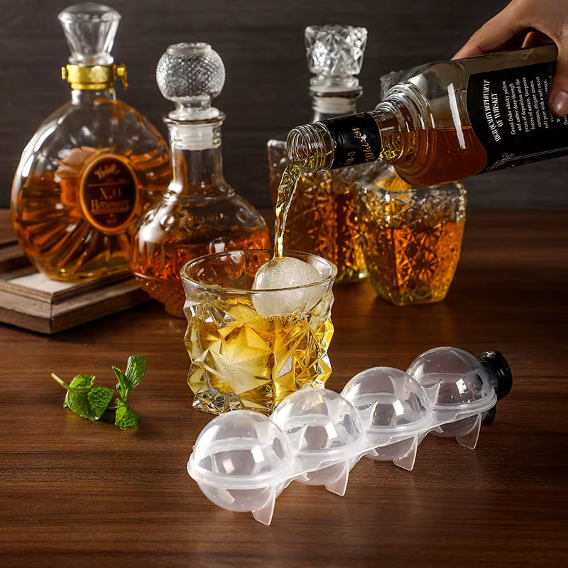 Whiskey Circular Ice Cube Mold Cooler Whisky Cocktail Wine Drink Bar Wine Cooler Reusable Ice Cube Maker Bar Party Tools