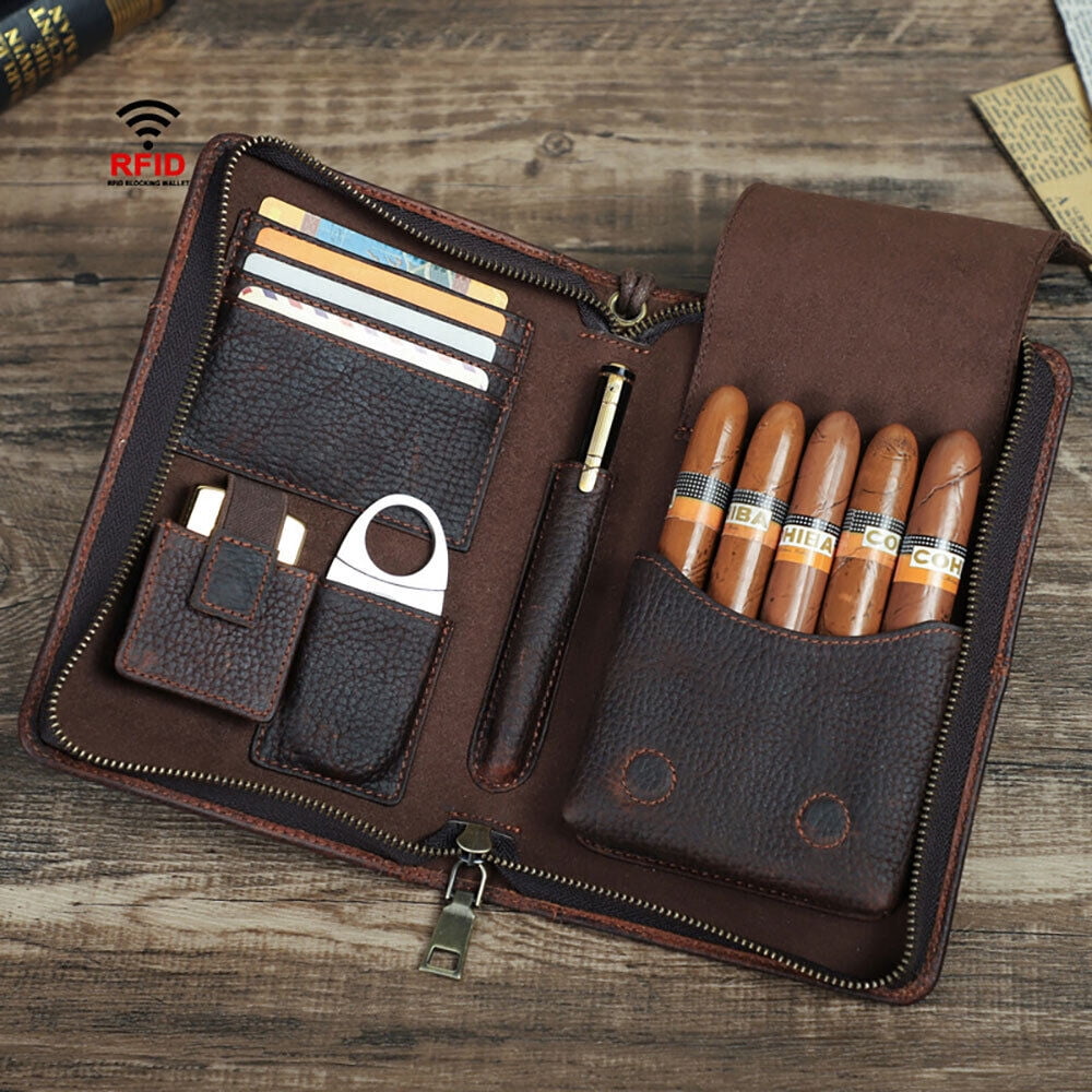 Gizmo - Genuine Leather Cigar Case