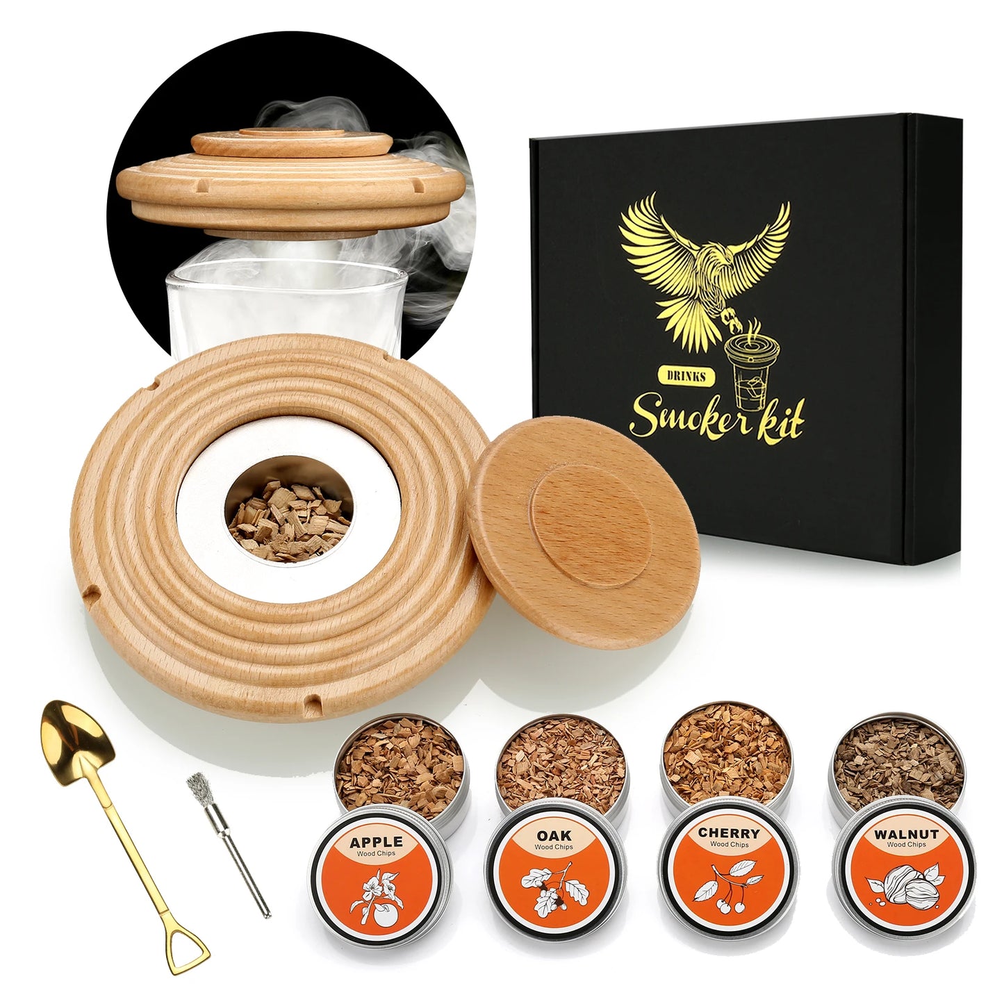 Gizmo - Cocktail Smoker Kit with 4 Wood Chips