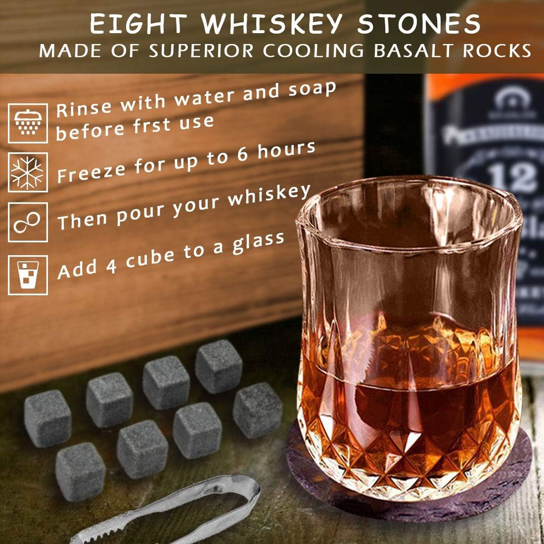 Gizmo - Whiskey Stones & Whiskey Glass (2 pcs)