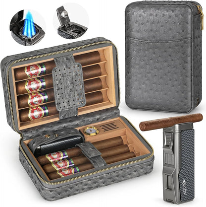 Gizmo - Cigar Humidor Box & Lighter