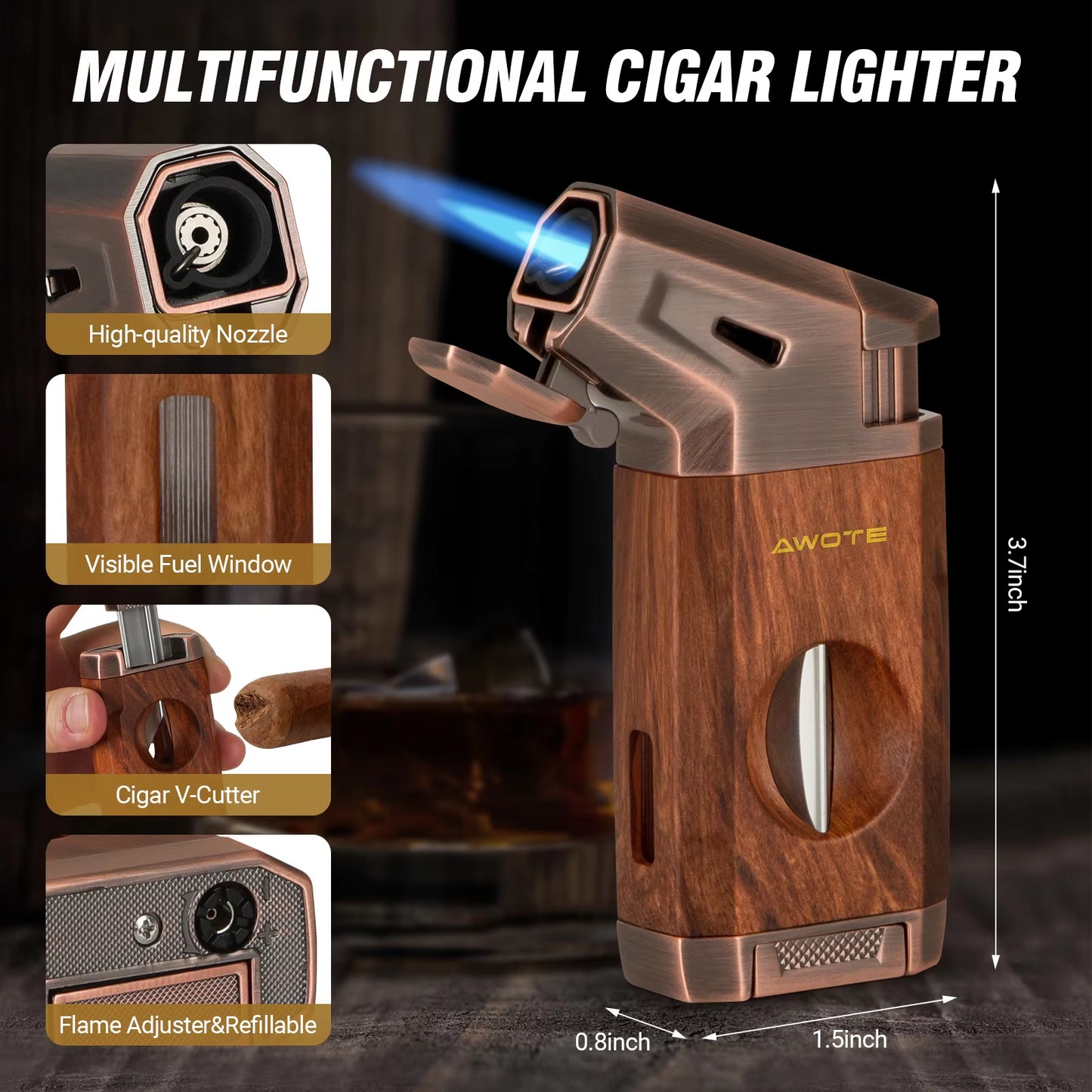 Gizmo - Cigar Humidor with Lighter