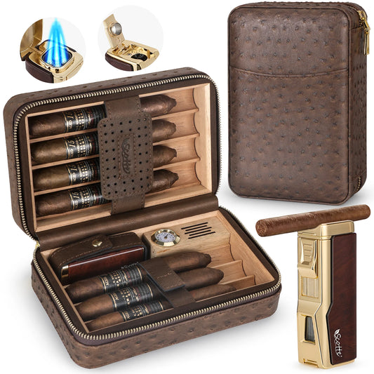 Gizmo - Cigar Humidor Box & Lighter